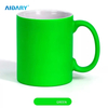 AIDARY Wholesale Blank Sublimation 11oz Custom Fluorescent Cup Travel Coffee Custom