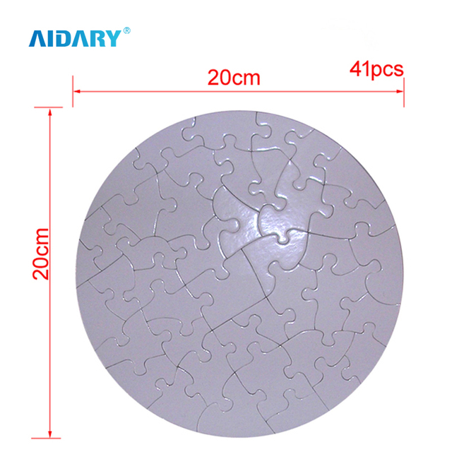 Round Sublimation Puzzle Blanks Sublimable Jigsaw Puzzle Blank
