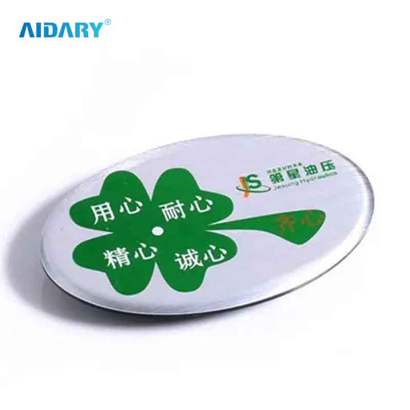 39*31mm Size Oval Badge Button