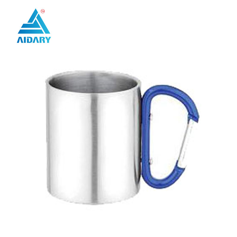 AIDARY Sublimation Carabiner Handle Stainless Steel Mug