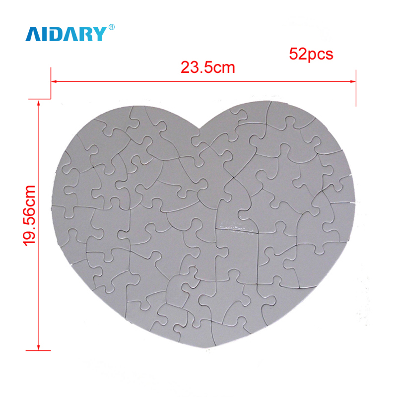 AIDARY 30pcs 7.5 X 9.5" Cardboard Sublimation Puzzle