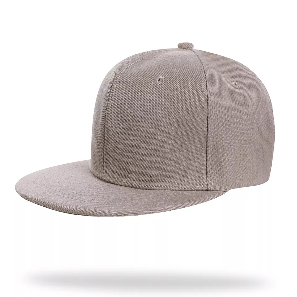 Promotional Plain Blank 6 Panel Adjustable Snapback Embroidery Flat Bill Custom Snapback Cap Hat