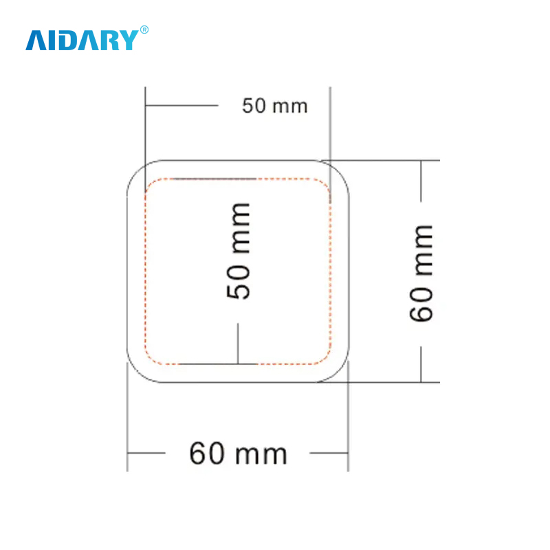 55mm Square Cutter for Square Badge Making Machine