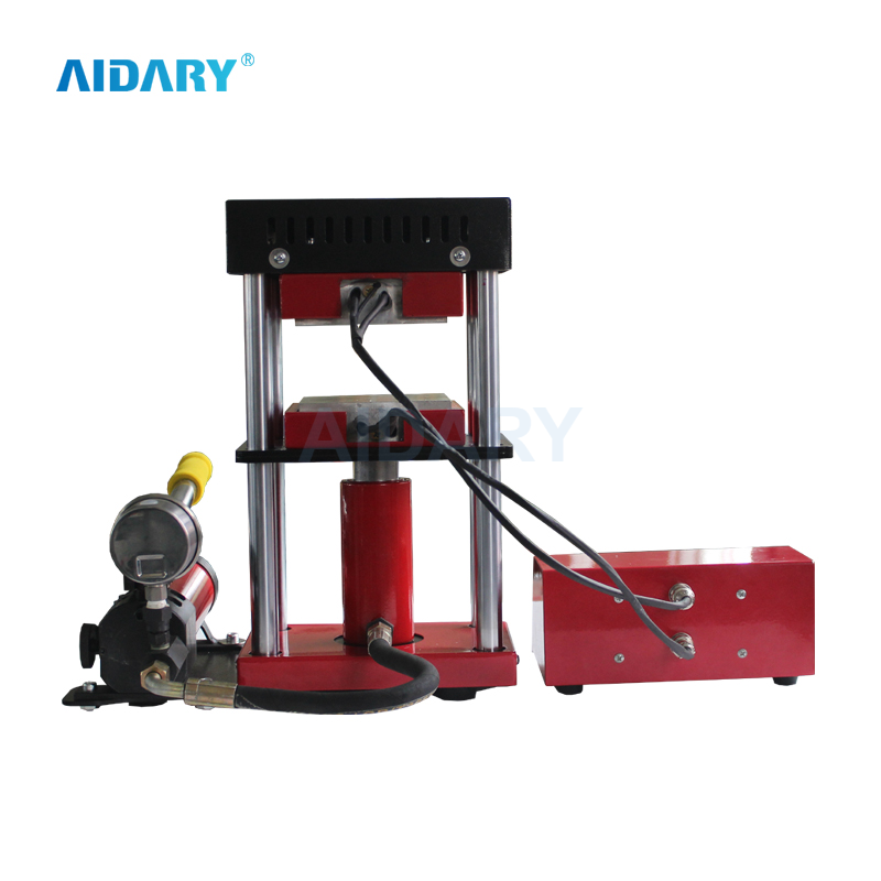 AIDARY High Quality Dual Heating Dry Pressed Flowers Resin Coasters15 Ton Hydraulic Rosin Press 