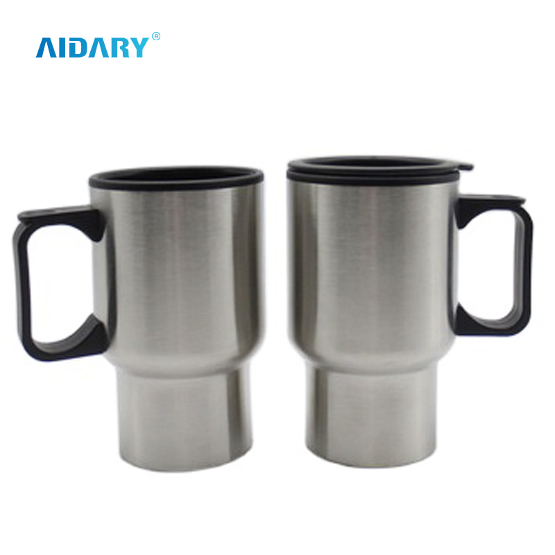 AIDARY Sublimation Double Layers 450ml Stainless Steel Travel Cup Sublimation Car Mug