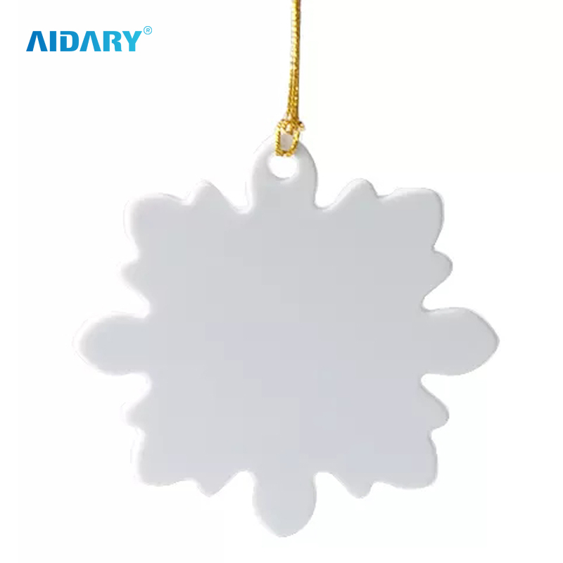 Sublimation Sunflower Christmas Tree Pendant Christmas Gifts Ornament