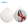 AIDARY Heart Sublimation Ceramic Pendant with Rope for Christmas Decorate