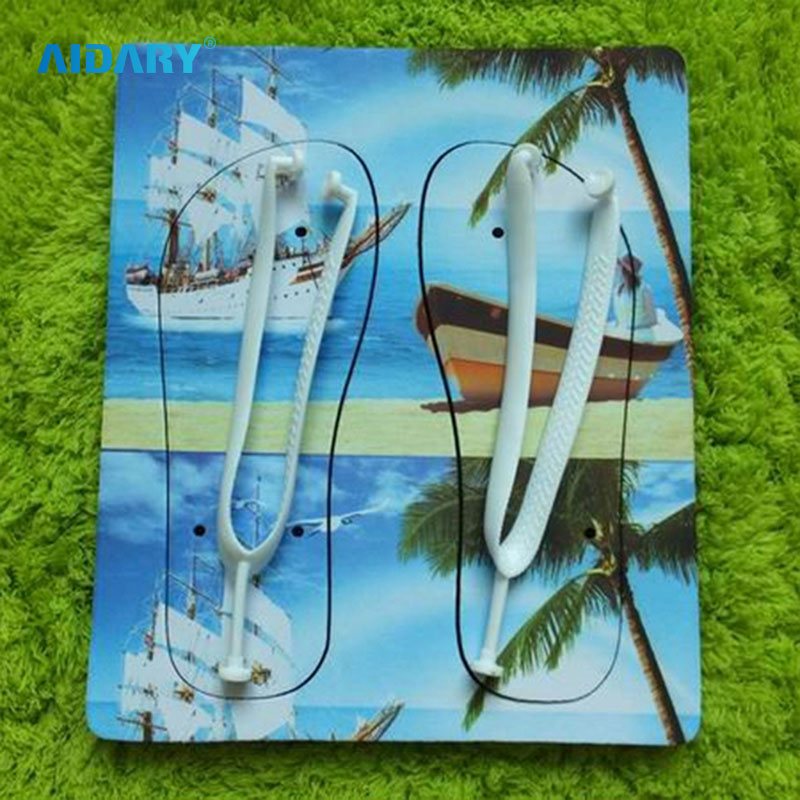 AIDARY Black Bottom Sublimation Slippers Sublimation Flip Flops
