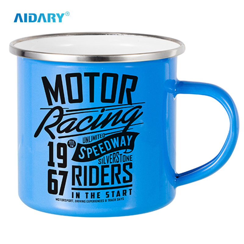 AIDARY 10oz Sublimation Colorful Metal Enamel Mug