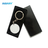 Sublimation 39mm Colorful Edge Round Shape Sublimation ABS Keychain