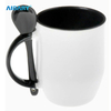 AIDARY 11oz Mug Sublimation Inner Handle Color Spoon Mug Promotion Gift Mug