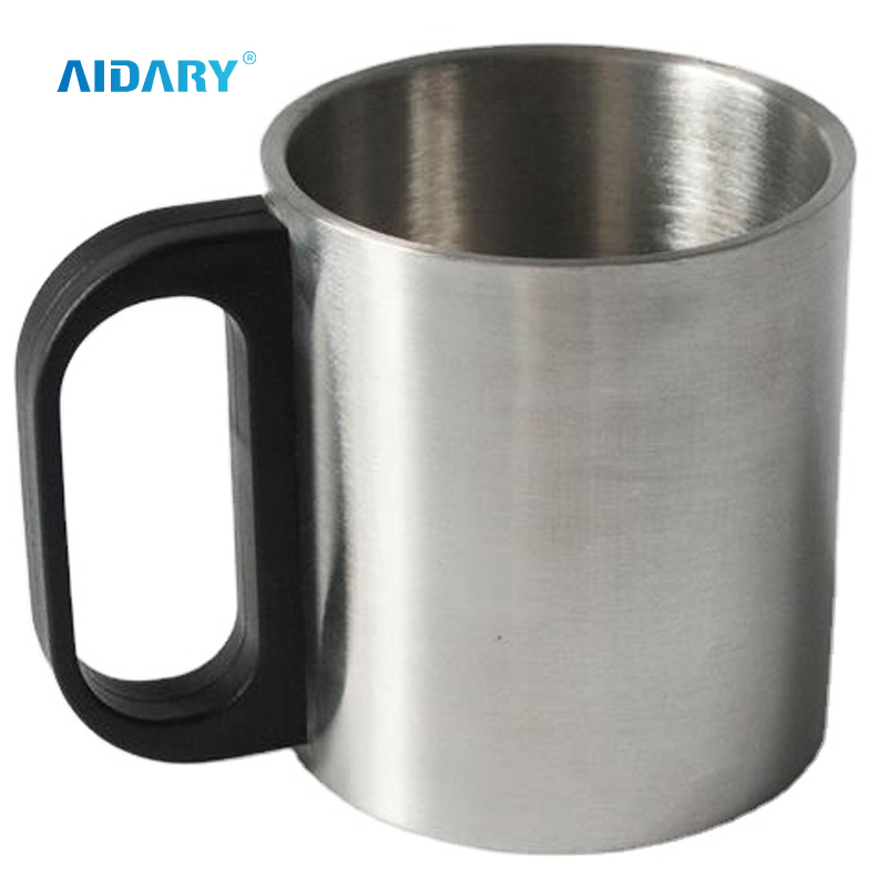 AIDARY Sublimation Plastic Handle Stainless Steel Mug