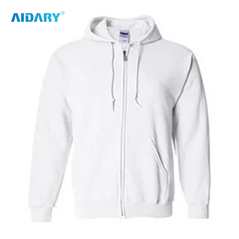AIDARY Cotton Polyester Blend Velour ZIP Hoodie Unisex