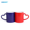 AIDARY Sublimation Heart Handle Matt Surface Color Change Mug